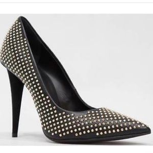 Giuseppe Zanotti gold stud Ester heels size 37.5